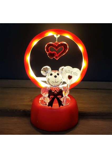 Işıklı Kırmızı I Love You Ayıcık modelleri