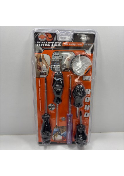 Çok Amaçlı Tornavida Seti 6in1