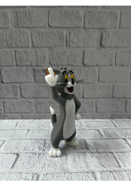 Tom Kedi Biblo 22 cm Hediyelik Dekoratif Ev Ofis Aksesuarı indirimleri