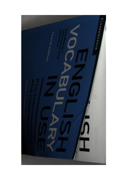 English Vocabulary In Use Pre-Intermediate And Intermediate Book With Answers: Vocabulary Reference And Practice modelleri
