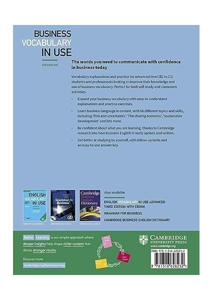Business Vocabulary In Use: Advanced Book With Answers fiyatları