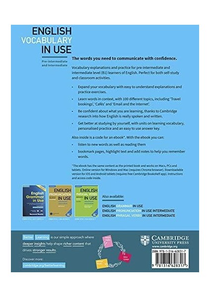 English Vocabulary In Use: Vocabulary Reference And Practice fiyatları