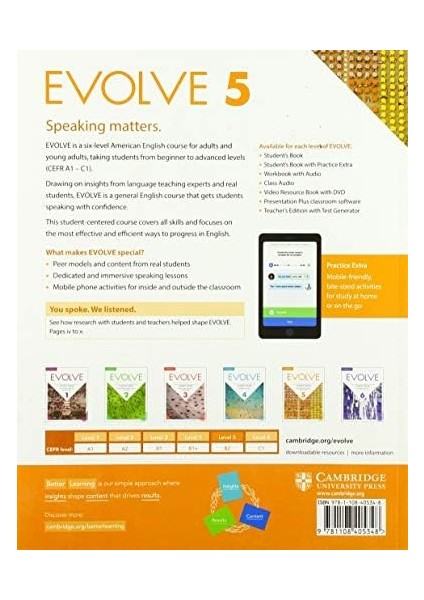 Evolve 5 Student's Book With Practice Extra fiyatları