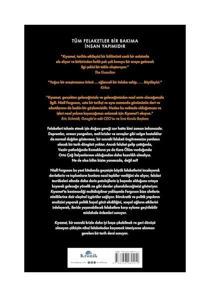 Kıyamet: Geçmişin Büyük Felaketleri ve Gelecek Için Bazı Dersler fiyatları