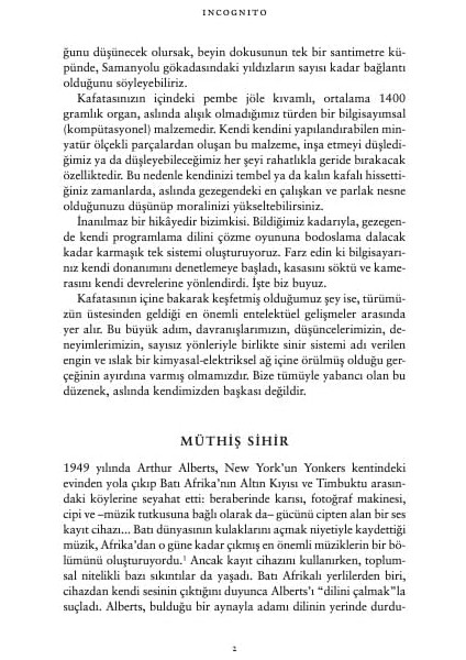 Incognito: Beynin Gizli Hayatı