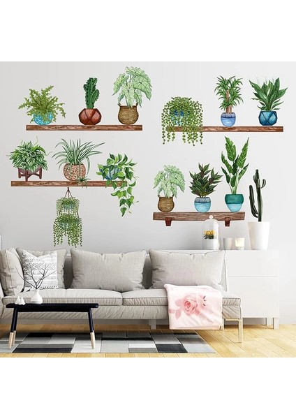 Tropikal Bitkiler Duvar Stickerı Model B ( Lisinya ) fırsatları