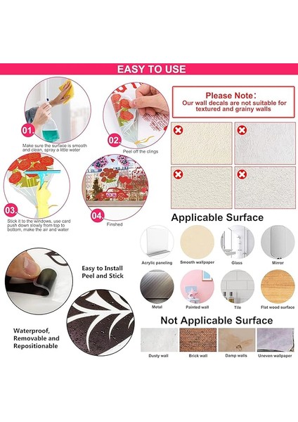 Tropikal Bitkiler Duvar Stickerı Model B ( Lisinya ) indirimleri