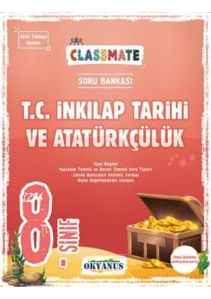 Okyanus 8. Sınıf Classmate T. C. Inkılap Tarihi ve Atatürkçülük Soru Bankası
