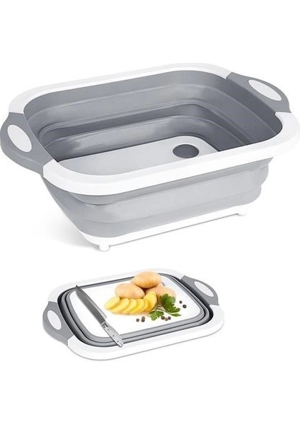 Katlanabilir Süzgeçli Kesme Tahtası ve Badya ( Lisinya ) fiyatları