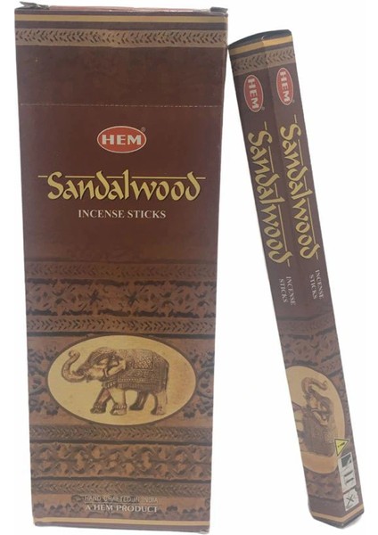 Hem Sandalwood Aromalı Çubuk Tütsü ( Lisinya )