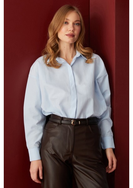 Basic Yırtmaçlı Oversize Gömlek fiyatları