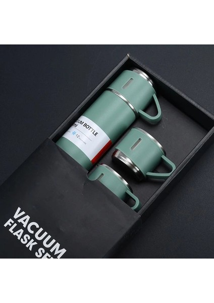 Paslanmaz Çelik Bardaklı Termos Seti 500 ml ( Lisinya ) fiyatları