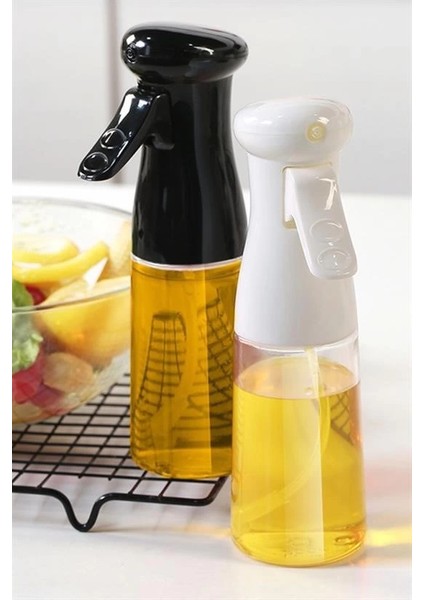 Çok Amaçlı Cam Şişe Püskürtmeli Dağıtıcı Yağdanlık Limonluk Sirke Sosluk Spreyi Siyah ( Lisinya )