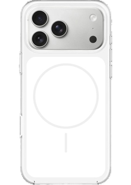 CPT05 Apple iPhone 17 Pro Max Vizima Animasyonlu Magsafe Kapak - Beyaz