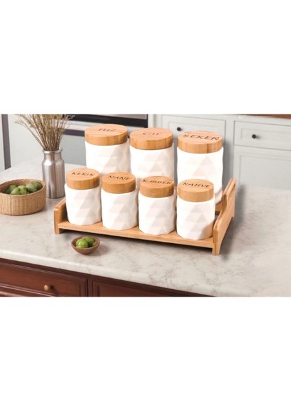 7'li Standlı Baharat Seti ( Lisinya )