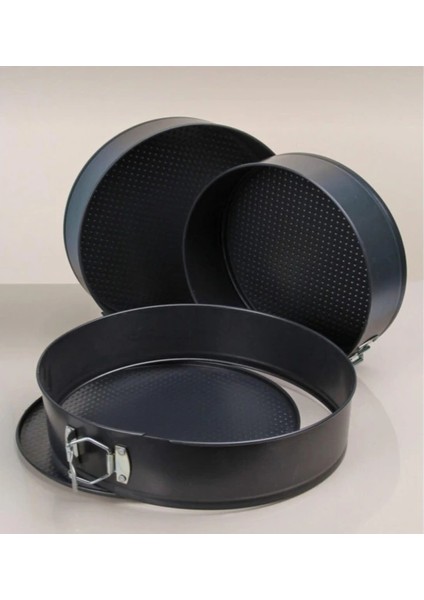 3'lü Kelepçeli Kek Kalıbı Seti ( Lisinya )