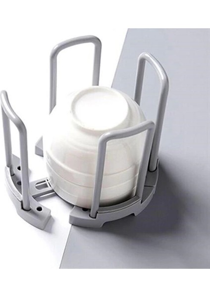 Tabak Bardak Kase Standı Bulaşık Kurutma Tutucu Mutfak Düzenleyici Organizatör ( Lisinya )