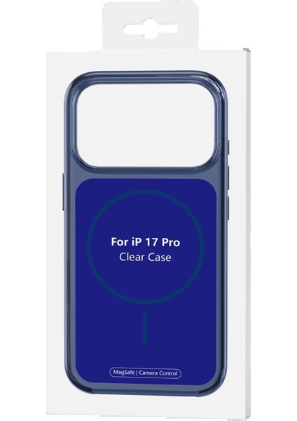 CPT05 Apple iPhone 17 Pro Vizima Animasyonlu Magsafe Kapak - Lacivert modelleri