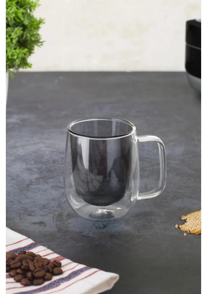 Çift Cidarlı Cam Kupa Gri Renk ( Lisinya ) fiyatları