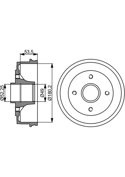 Arka Fren Kampanası Renault R9-R11-R19 Clıo I 91&gt; Twıngo 96&gt; 7700752363-7700783030-7701463277