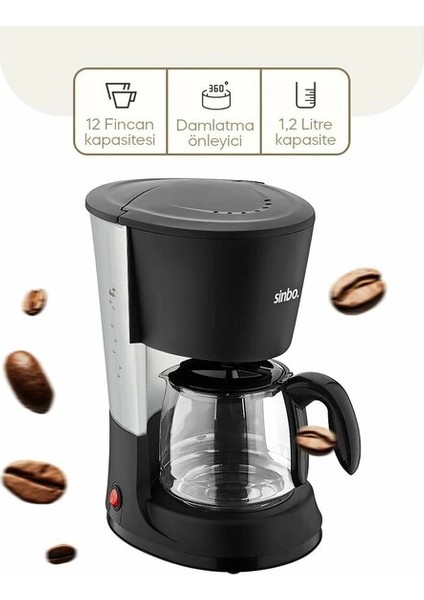 Sinbo 2'si 1 Arada Filtre Kahve ve Çay Demleme Makinesi ( Lisinya )