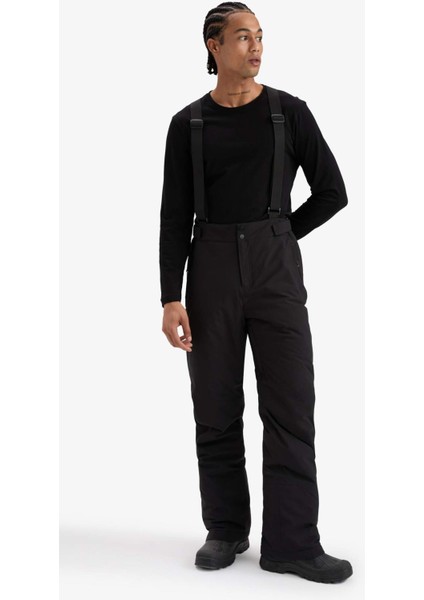 Regular Fit Fermuarlı Su Geçirmez Kayak PANTOLONU D0011AX25WN fırsatları