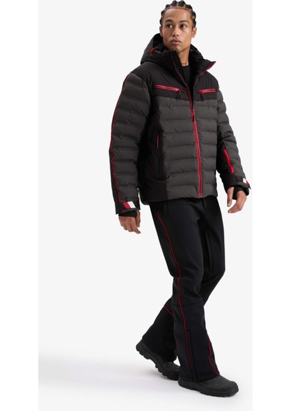 Regular Fit Fermuarlı Düz Paça Softshell Kayak PANTOLONU F5643AX25WN fiyatları