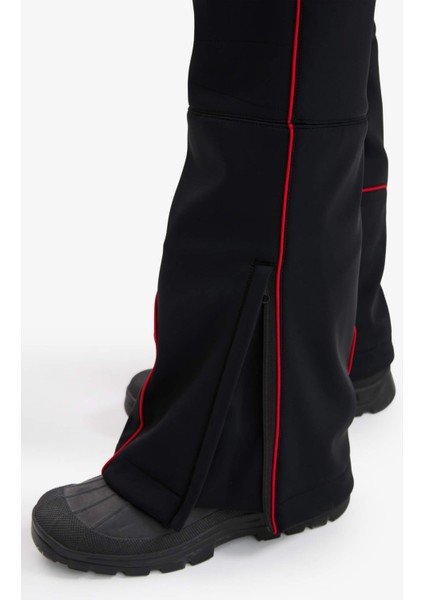 Regular Fit Fermuarlı Düz Paça Softshell Kayak PANTOLONU F5643AX25WN