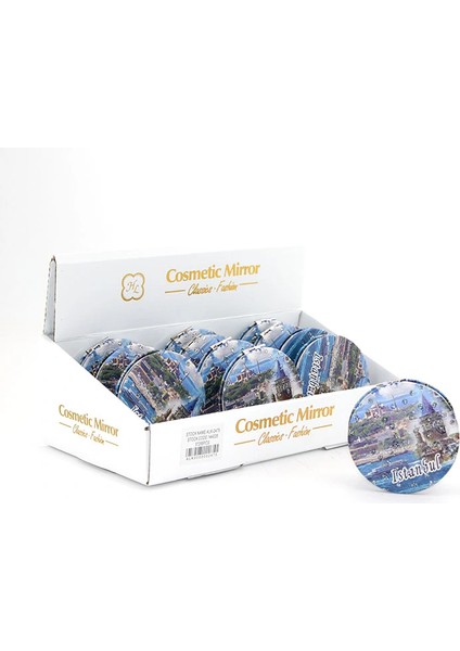 Taşlı Istanbul Tasarımı El Aynası Ince Model 1 ( Lisinya )