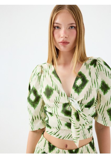 Crop Kadın Bluz K.kol fırsatları