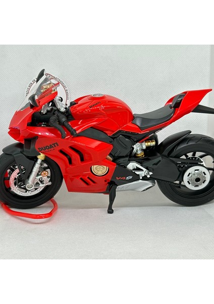 Ducati Panigale V4 1:9 Ölçek(26 Cm) – Işıklı Diecast Motosiklet Modeli - Arka Teker Stantlı indirimleri