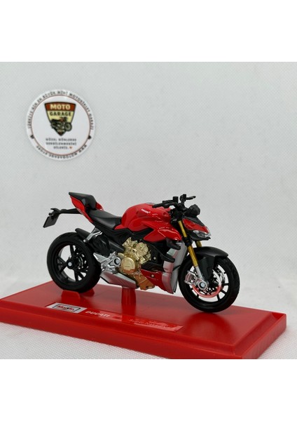 Ducati Supernaked V4 S 1:18 Diecast Model – Maisto Lisanslı Metal Motosiklet