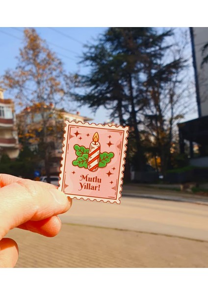 *özel Kesim* Yılbaşı-Merry Christmas- Stamp Sticker Set -20ADET-
