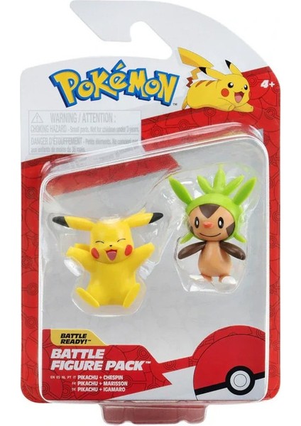 Battle 2'li Figür Seti - Pikachu ve Chespin PKW4069