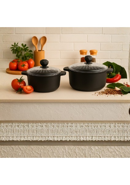 Kristal Ikili Derin Tencere 20 - 24 cm