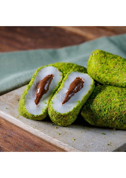 Lokum - Antep Fıstıklı Çikolatalı Bohça Lokum