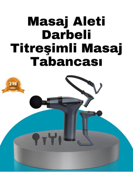Taşınabilir 3ın1 Masaj Aleti Şarjlı Titreşimli Esneme Bantlı