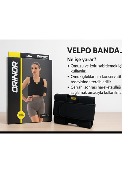 Standart Beden Orinor Velpeau Bandajı – Omuz ve Kol Sabitleyici, Ayarlanabilir Kol Askısı fiyatları