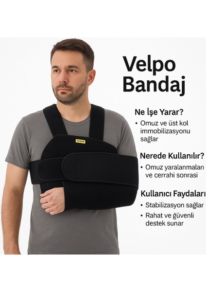 Standart Beden Orinor Velpeau Bandajı – Omuz ve Kol Sabitleyici, Ayarlanabilir Kol Askısı modelleri
