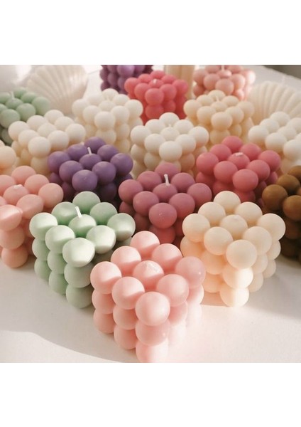 Dekoratif Bubble Mum 5 Adet