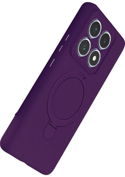 Xiaomi Mi 14T Pro Uyumlu Kamera Koruma Çıkıntılı Magsafe Halka Standlı Kılıf modelleri