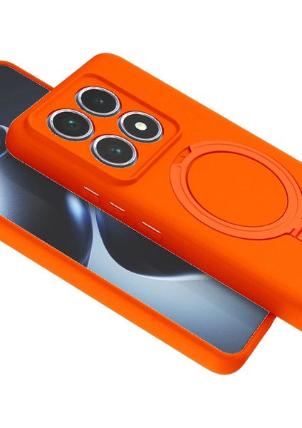 Xiaomi Mi 14T Pro Uyumlu Kamera Koruma Çıkıntılı Magsafe Halka Standlı Kılıf fiyatları