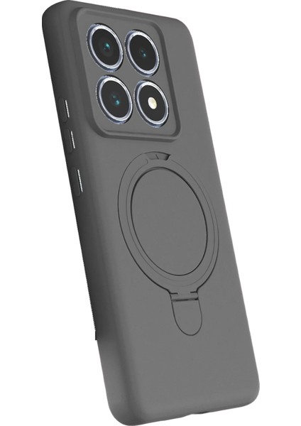 Xiaomi Mi 14T Pro Uyumlu Kamera Koruma Çıkıntılı Magsafe Halka Standlı Kılıf fırsatları