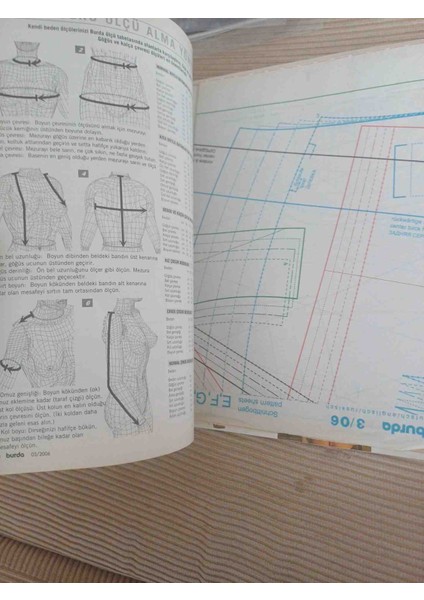 Evrensel Moda Burda Dergisi Sayı 2006/03 Mart Ayi Patron Mevcut fiyatları