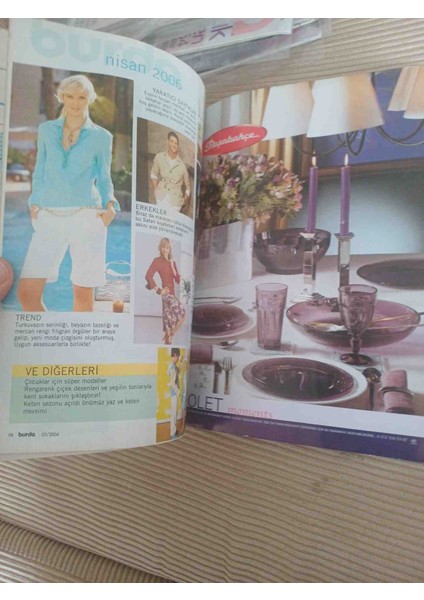 Evrensel Moda Burda Dergisi Sayı 2006/03 Mart Ayi Patron Mevcut fırsatları