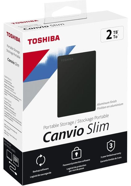 Canvio Slim 2.5" 2tb USB 3.2 Gen-1 Siyah (HDTD320EK3EA) Taşınabilir Harici Sabit Disk fırsatları