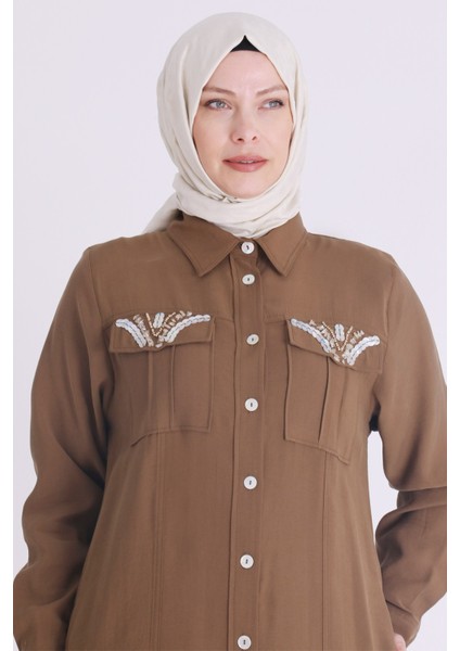 Büyük Beden Tensel Tesettür Sedefli Ferace fiyatları