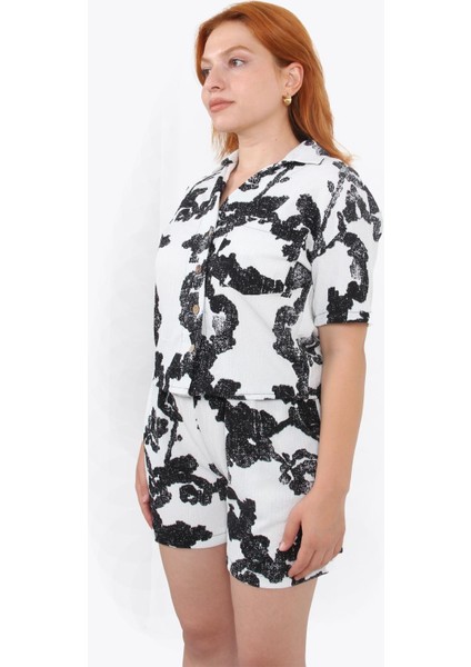 5667 Üst Gömlek Alt Şort Takım