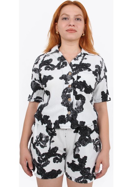 5667 Üst Gömlek Alt Şort Takım