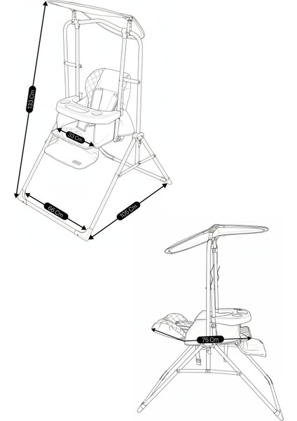 850 Salıncak Bebek Salıncağı Çocuk Salıncağı Bebek Salıncakları
